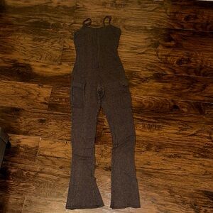 Women's black striped Jumpsuit